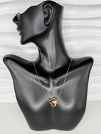 14K Solid Gold Ladybug Pendant Necklace