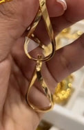 Twisted 10k Gold Hoop Earrings